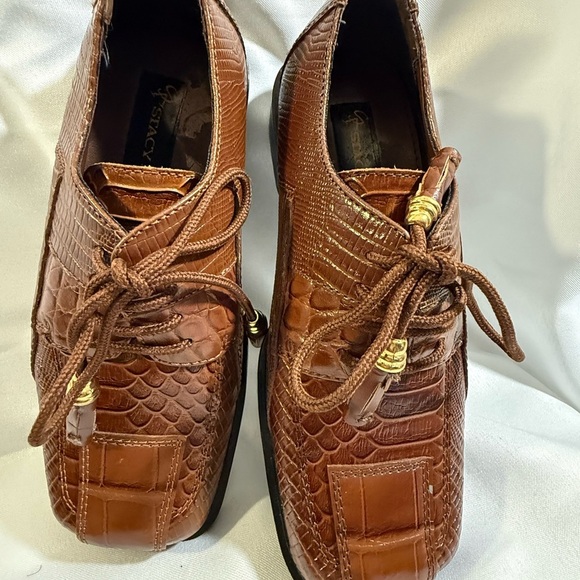 Stacey Adams Boys Golden Brown Oxford Tan Toddlers - Picture 2 of 16